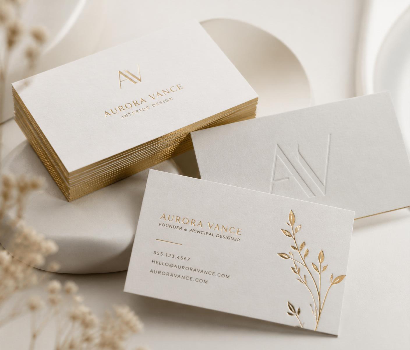 Premium business cards